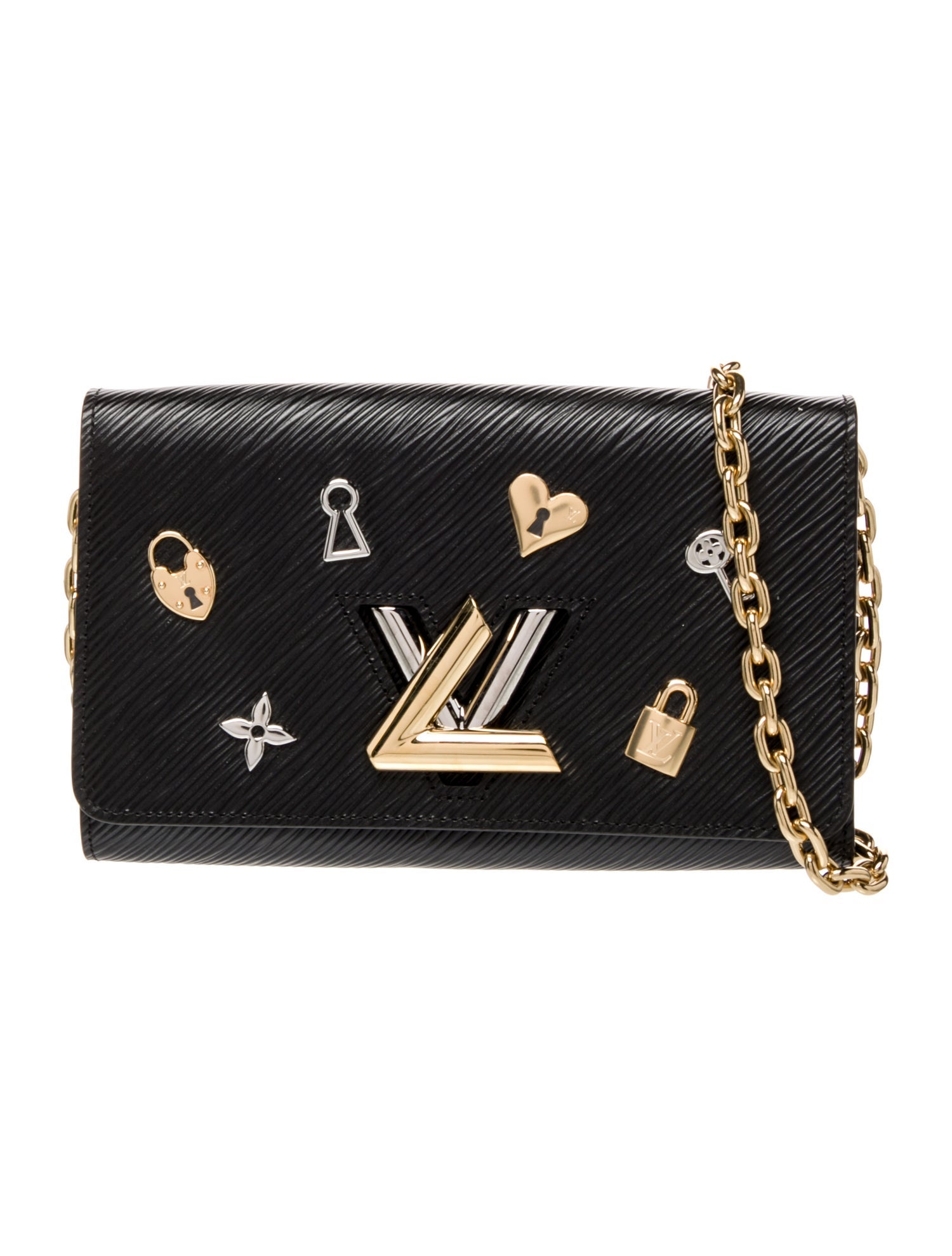 Louis Vuitton Epi Love Lock Twist Wallet on Chain
