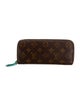 Louis Vuitton LV Monogram Coated Canvas Clemence Wallet