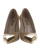 Louis Vuitton Monogram Pattern Patent Leather Pumps
