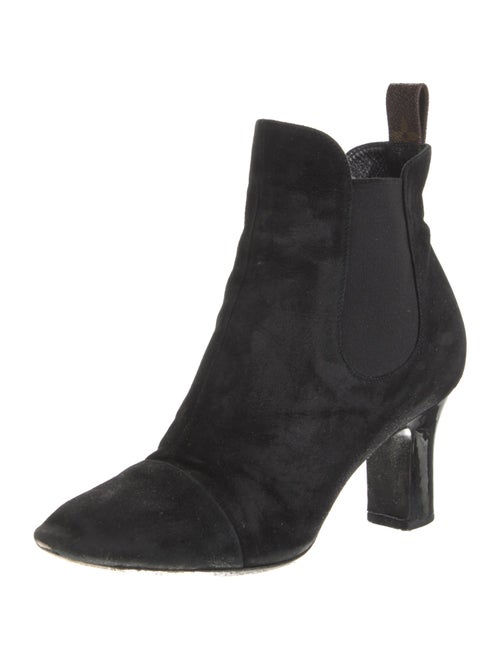 Louis Vuitton LV Monogram Suede Chelsea Boots