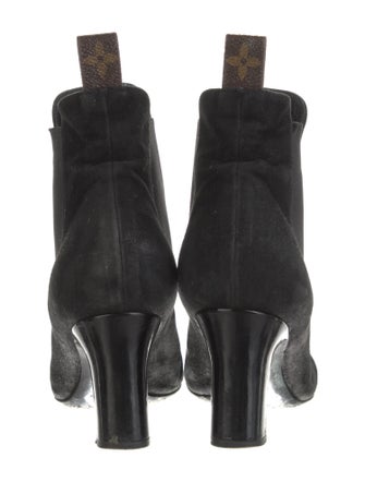 Louis Vuitton LV Monogram Suede Chelsea Boots