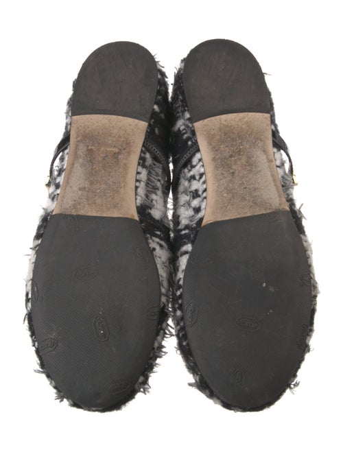 Louis Vuitton Wool Floral Print Mary Jane Flats