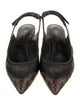 Louis Vuitton LV Monogram Whipstitch Trim Slingback Pumps