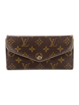 Louis Vuitton LV Monogram Coated Canvas Sarah Wallet