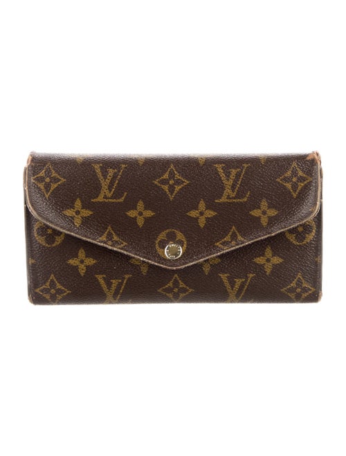 Louis Vuitton LV Monogram Coated Canvas Sarah Wallet