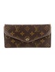 Louis Vuitton LV Monogram Coated Canvas Sarah Wallet