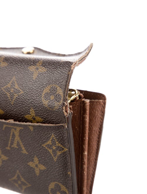 Louis Vuitton LV Monogram Coated Canvas Sarah Wallet