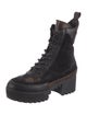 Louis Vuitton LV Monogram Suede Combat Boots