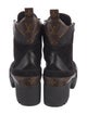 Louis Vuitton LV Monogram Suede Combat Boots