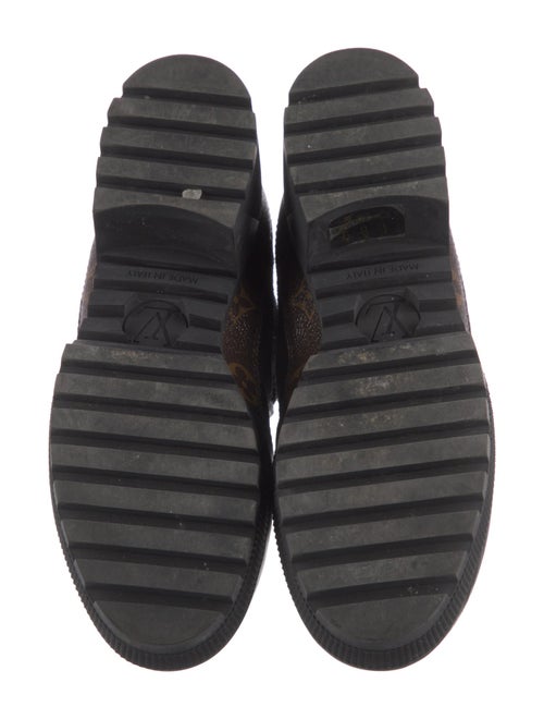 Louis Vuitton LV Monogram Suede Combat Boots