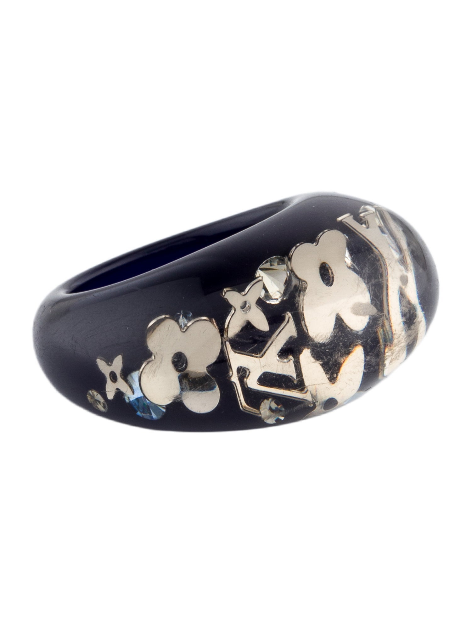 Louis Vuitton Crystal & Resin Inclusion Band Ring