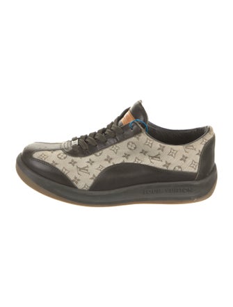 Louis Vuitton Monogram Mini Lin Pattern Leather Sneakers