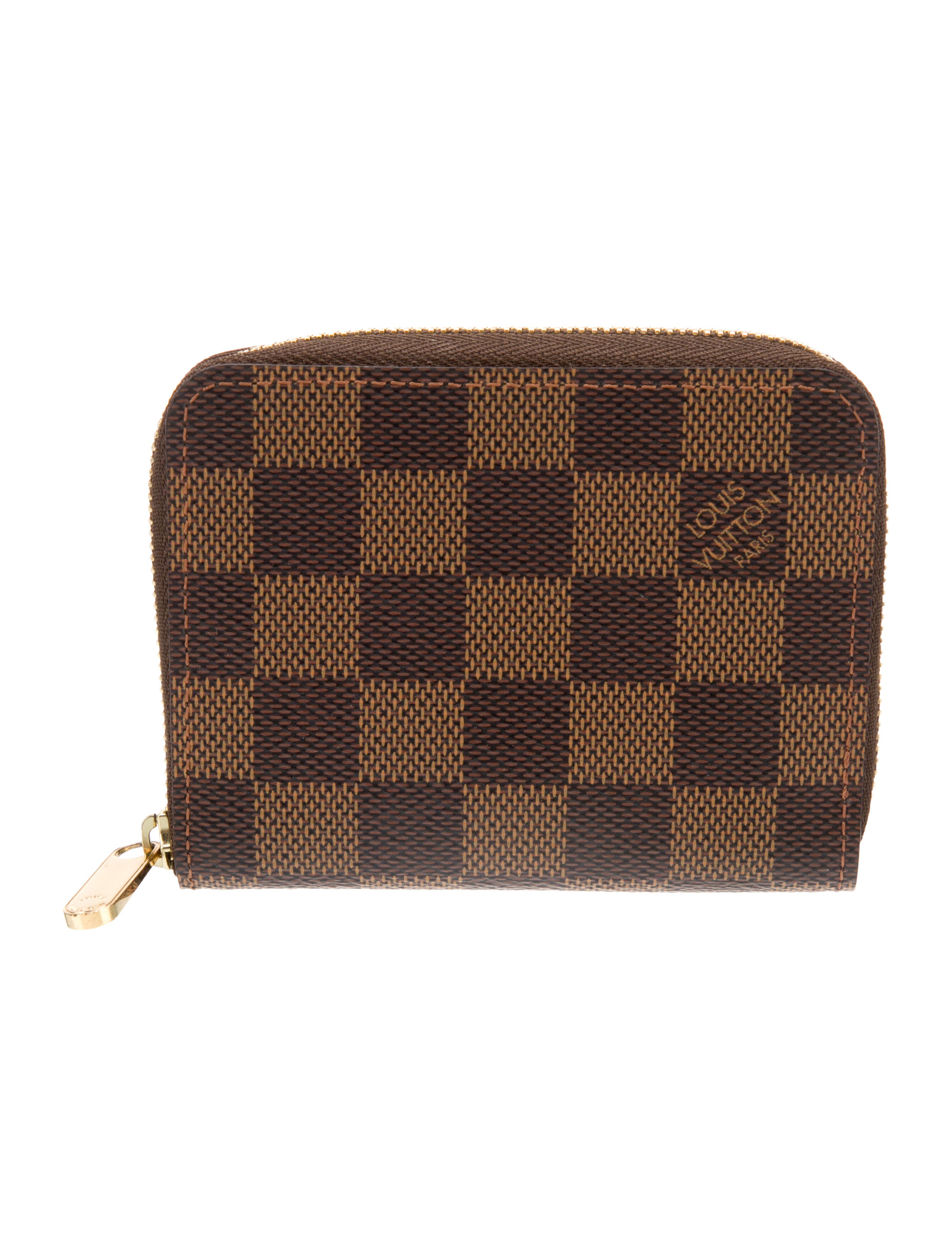 Louis Vuitton 2016 Damier Ebene Pattern Zippy Coin Purse