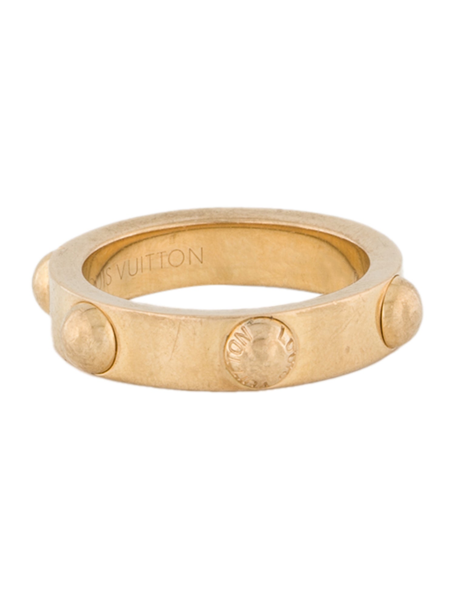 Louis Vuitton 18K Clous Band Ring