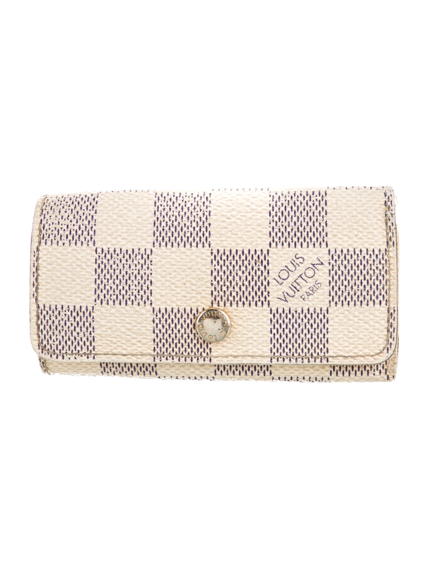 Louis Vuitton Damier Azur 4 Key Holder