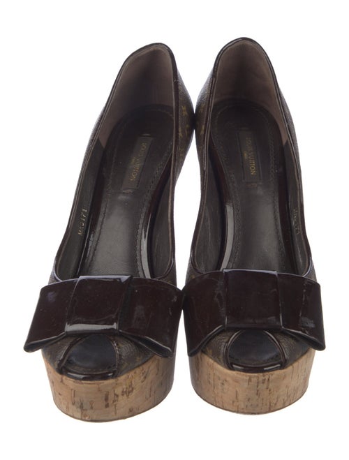 Louis Vuitton LV Monogram Bow Accents Pumps