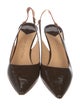 Louis Vuitton Monogram Pattern Patent Leather Slingback Pumps