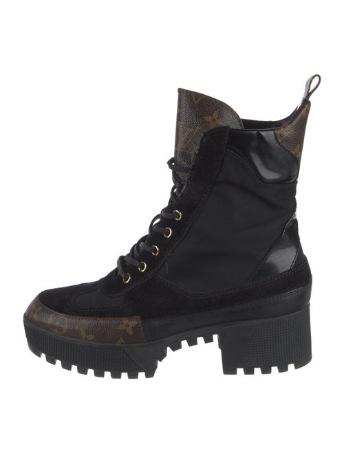 Louis Vuitton Canvas Combat Boots
