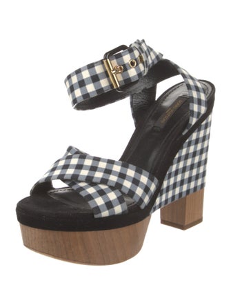 Louis Vuitton Canvas Printed Sandals