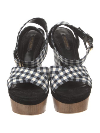 Louis Vuitton Canvas Printed Sandals