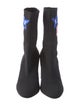 Louis Vuitton Graphic Print Embroidered Accent Sock Boots