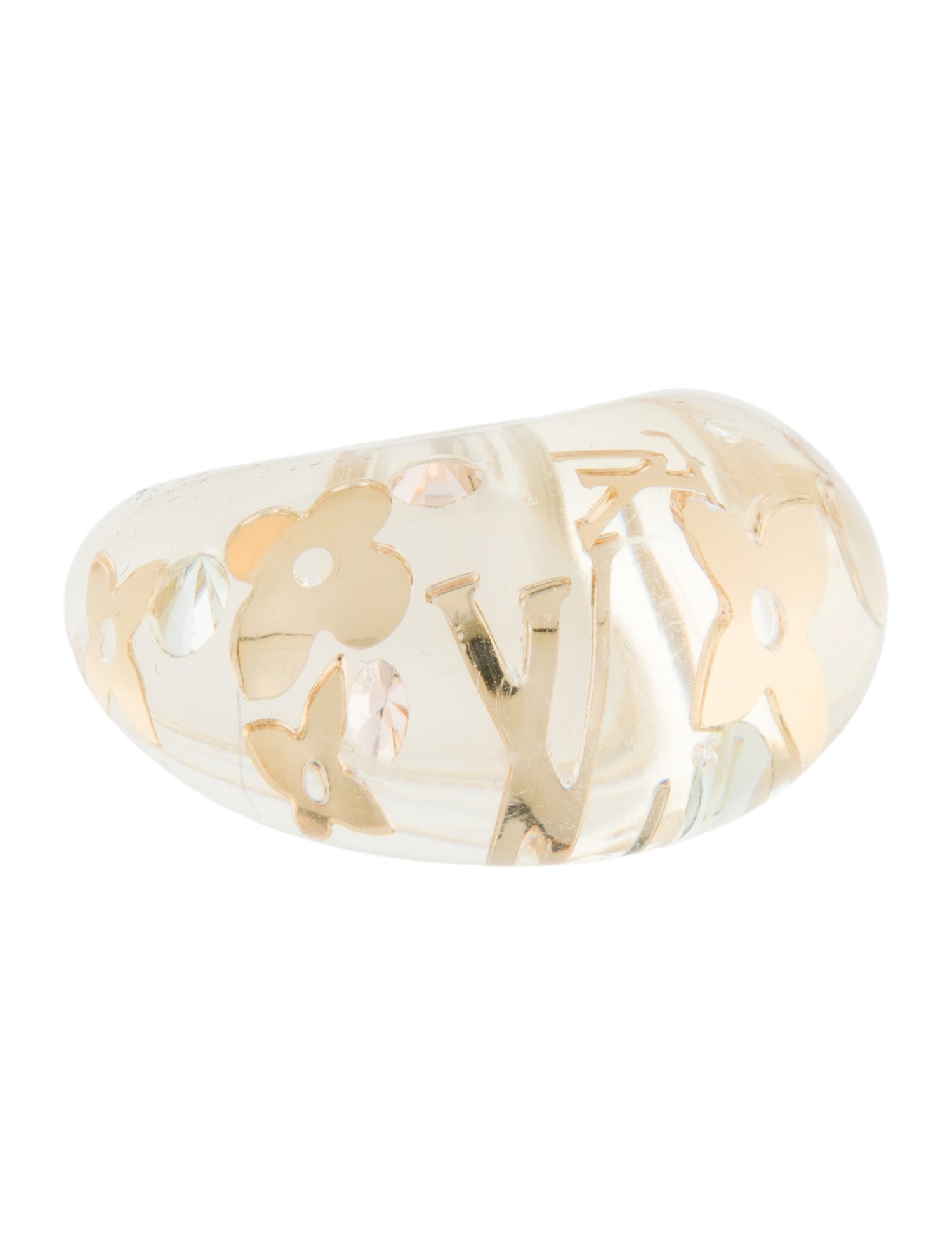 Louis Vuitton Resin & Crystal Inclusion Band Ring