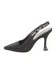 Louis Vuitton Crystal Crystal Embellishments Slingback Pumps