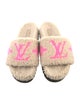 Louis Vuitton Shearling Graphic Print Espadrilles