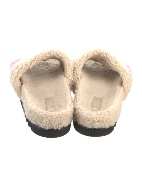 Louis Vuitton Shearling Graphic Print Espadrilles