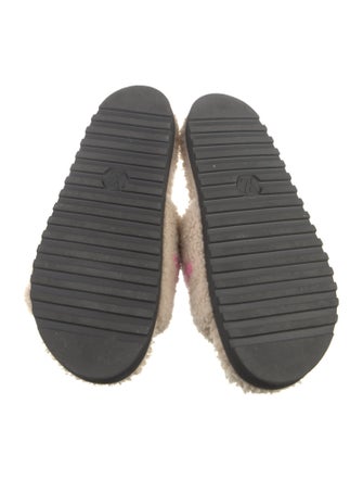 Louis Vuitton Shearling Graphic Print Espadrilles