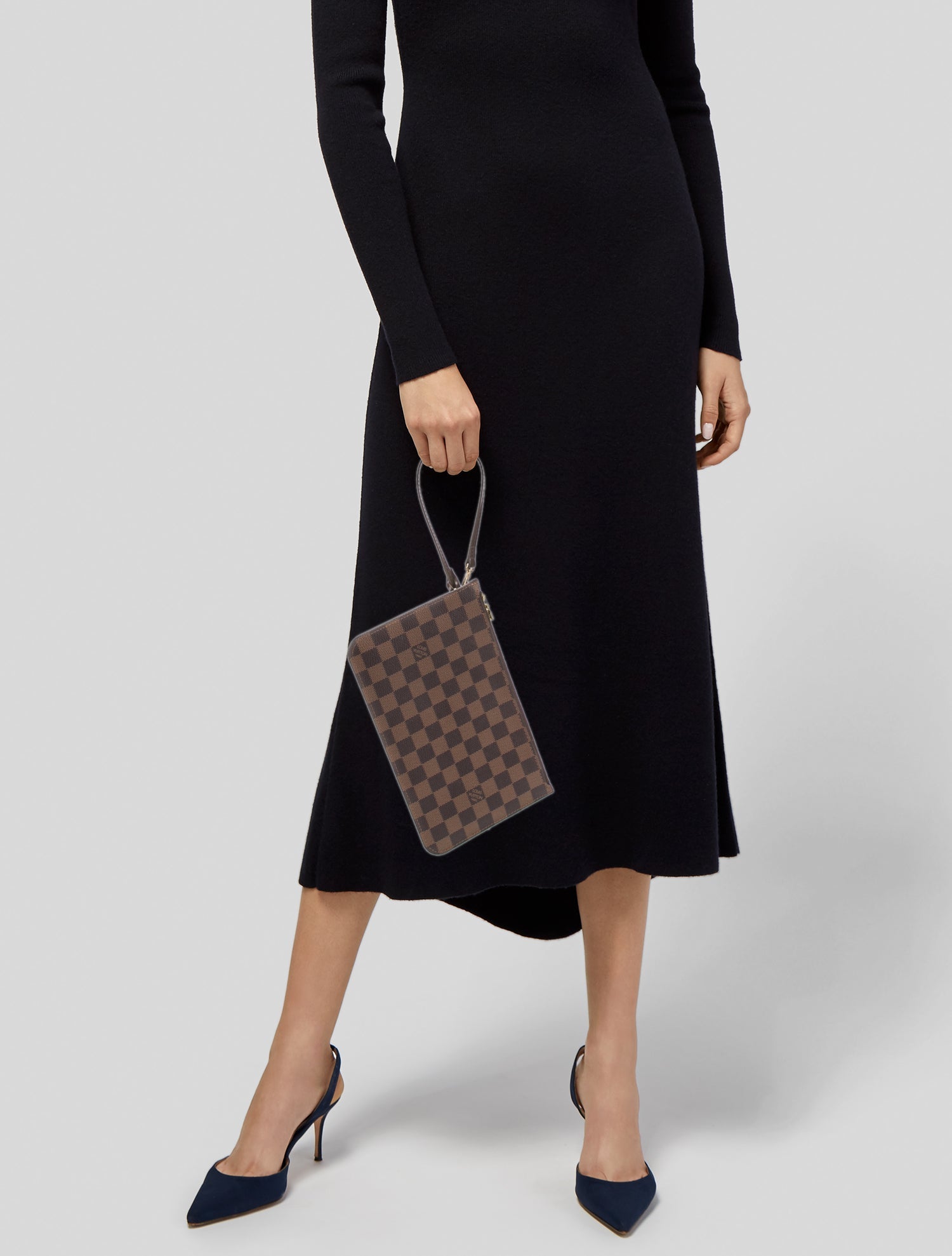 Louis Vuitton Damier Ebene Neverfull Pouch