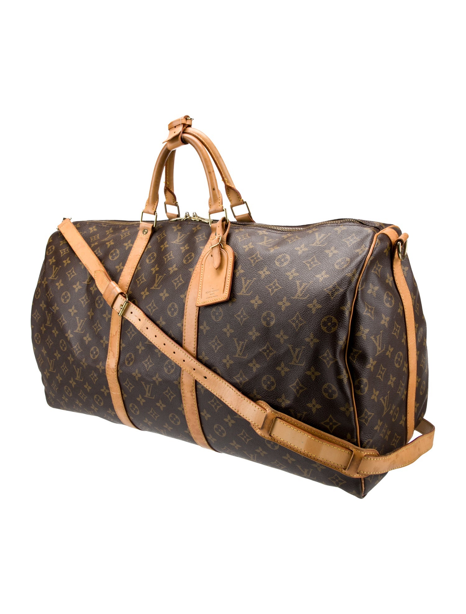 Louis Vuitton LV Monogram Keepall Bandouliere 60 Vintage