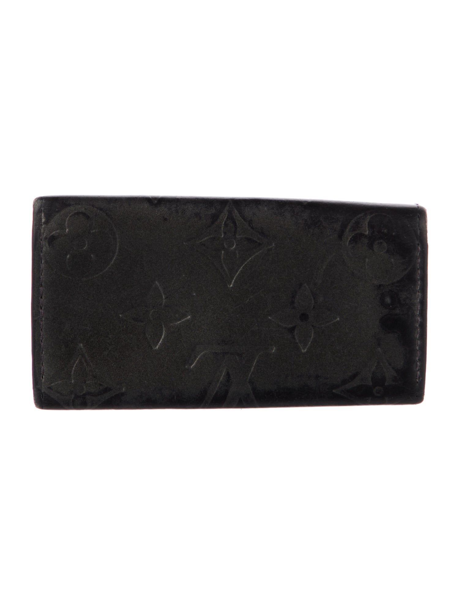 Louis Vuitton LV Monogram Leather Key Holder - Grey Wallets ...