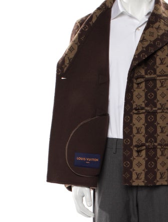 Louis Vuitton x Nigo 2022 'Trunk Stripes' Peacoat