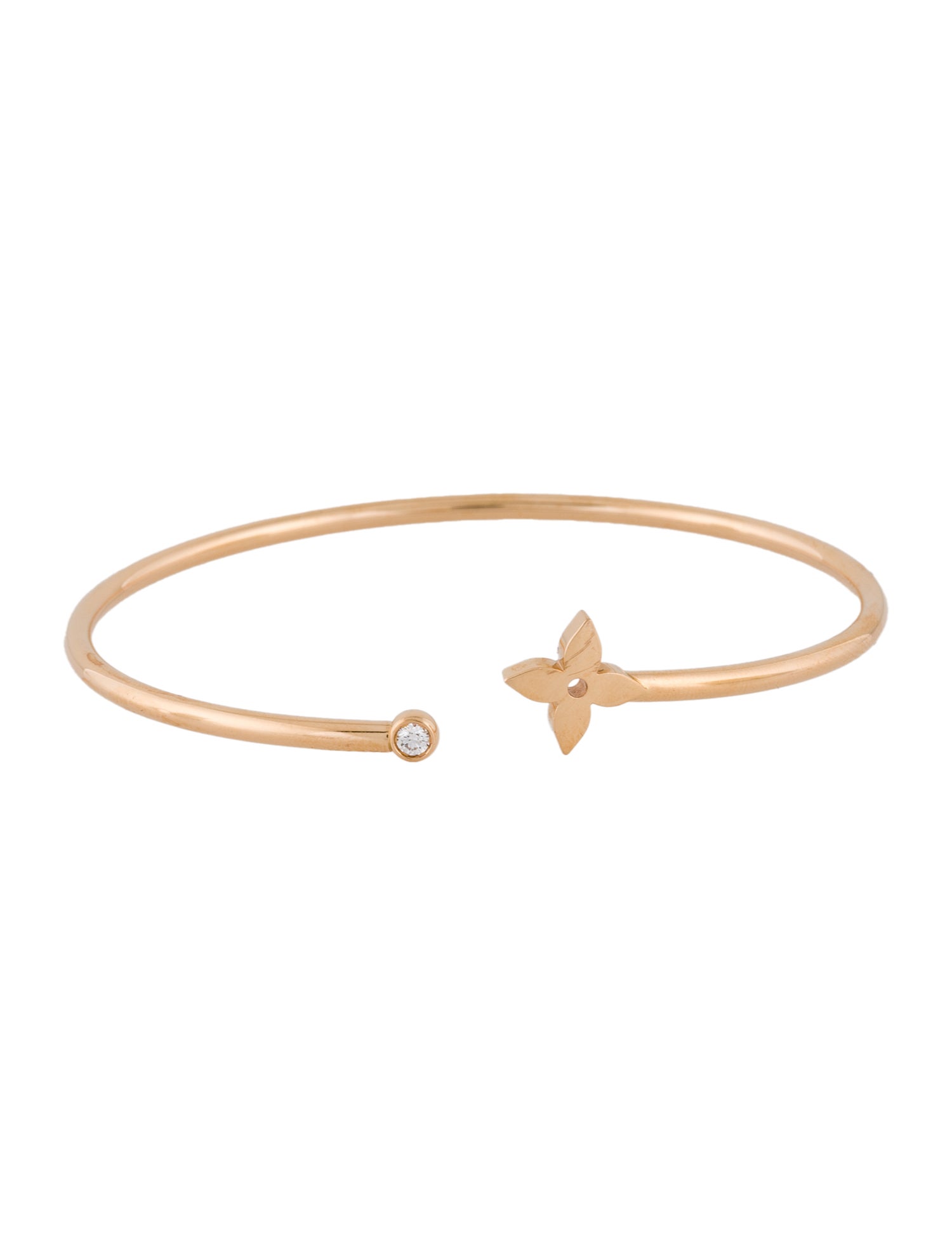 Louis Vuitton 18K Diamond Idylle Blossom Twist Bracelet