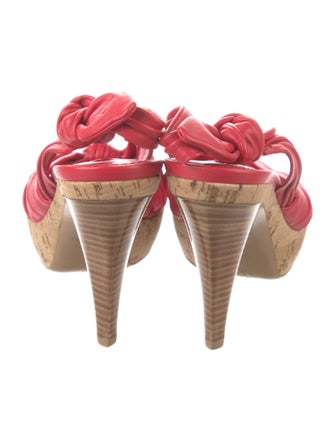 Louis Vuitton LV Monogram Leather Slingback Sandals