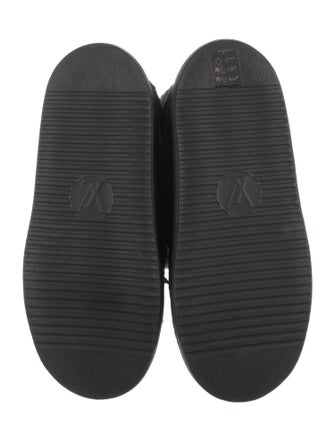 Louis Vuitton Shearling Printed Lace-Up Boots