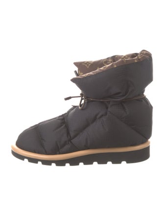 Louis Vuitton LV Monogram Nylon Lace-Up Boots