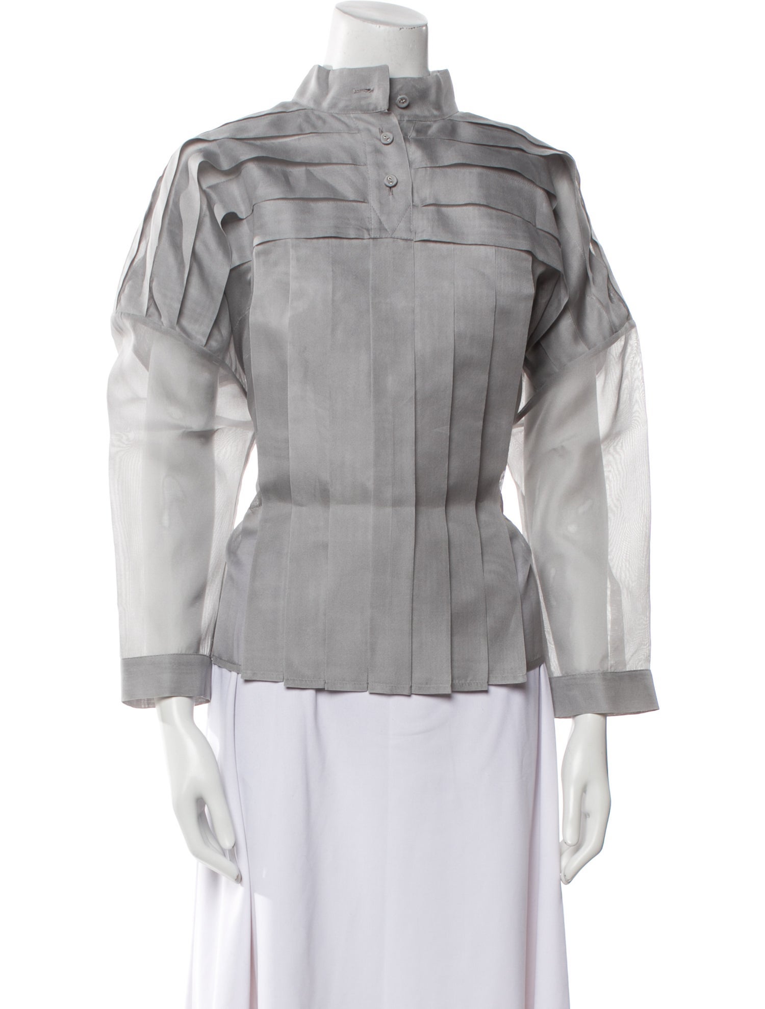 Louis Vuitton Utility Strip Silk Button-Up Top w/ Tags