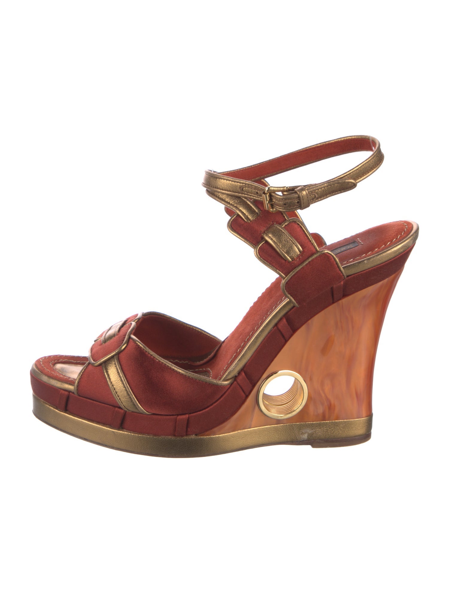 Louis Vuitton Satin Sandals