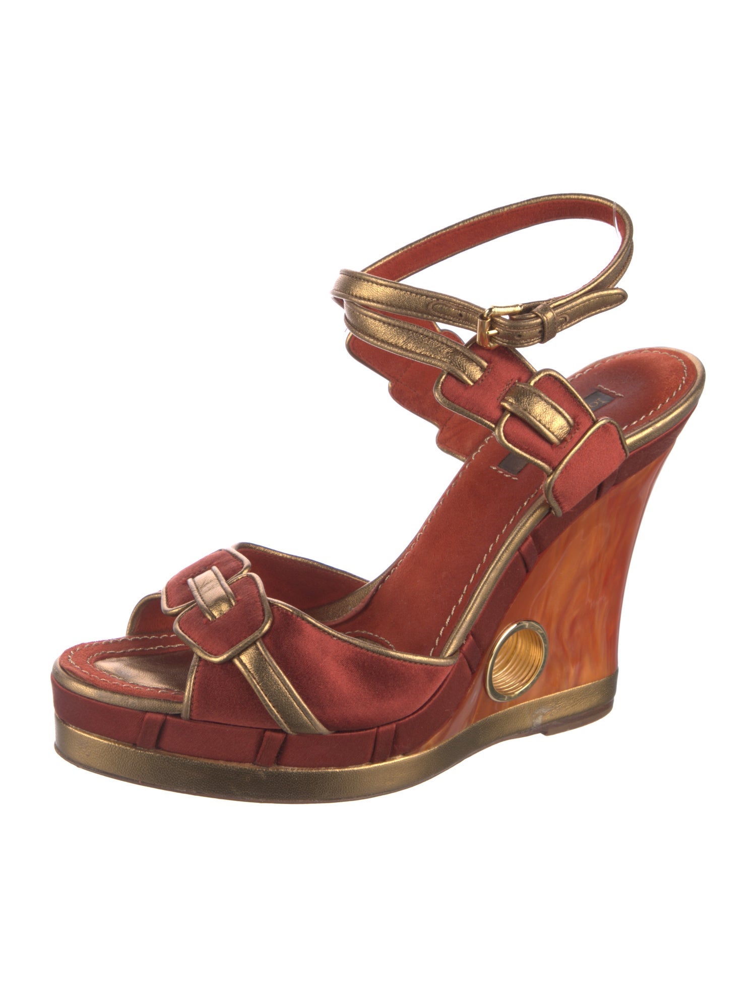 Louis Vuitton Satin Sandals