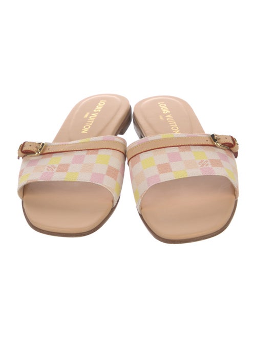 Louis Vuitton Leather Printed Slides