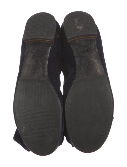 Louis Vuitton Suede Bow Accents Flats