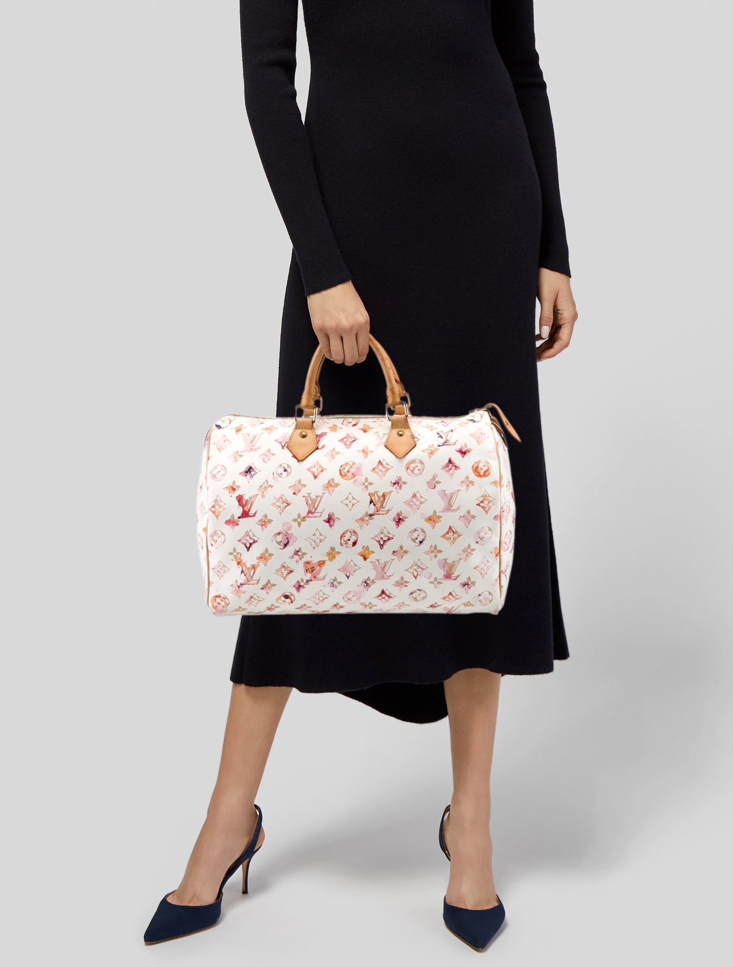 Louis Vuitton Aquarelle Monogram Speedy 35