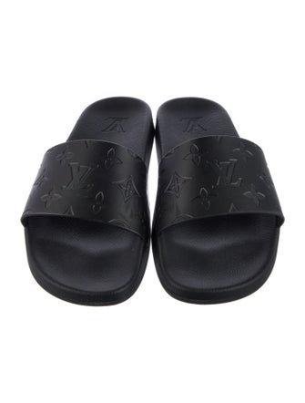 Louis Vuitton Rubber Polka Dot Print Slides