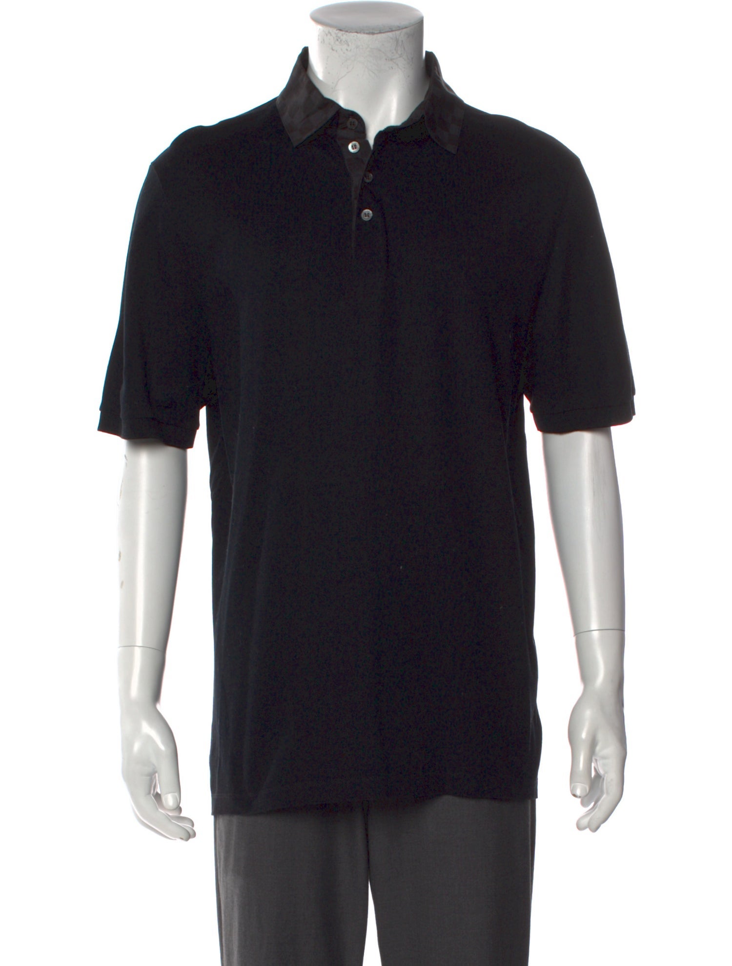 Louis Vuitton 2011 Damier Graphite Pattern Polo Shirt