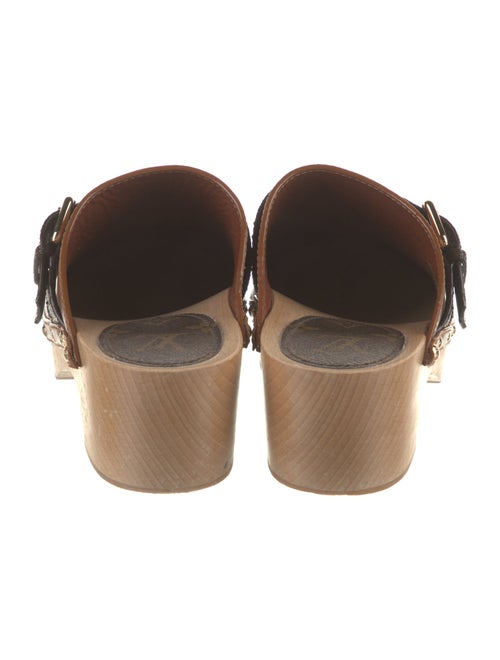 Louis Vuitton Monogram Pattern Leather Mules