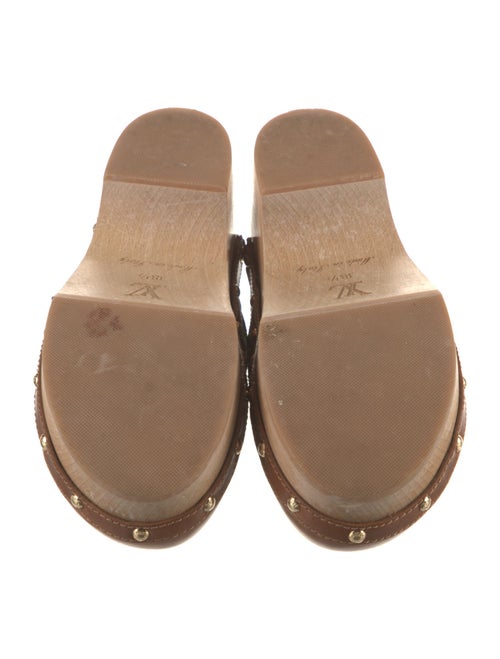 Louis Vuitton Monogram Pattern Leather Mules