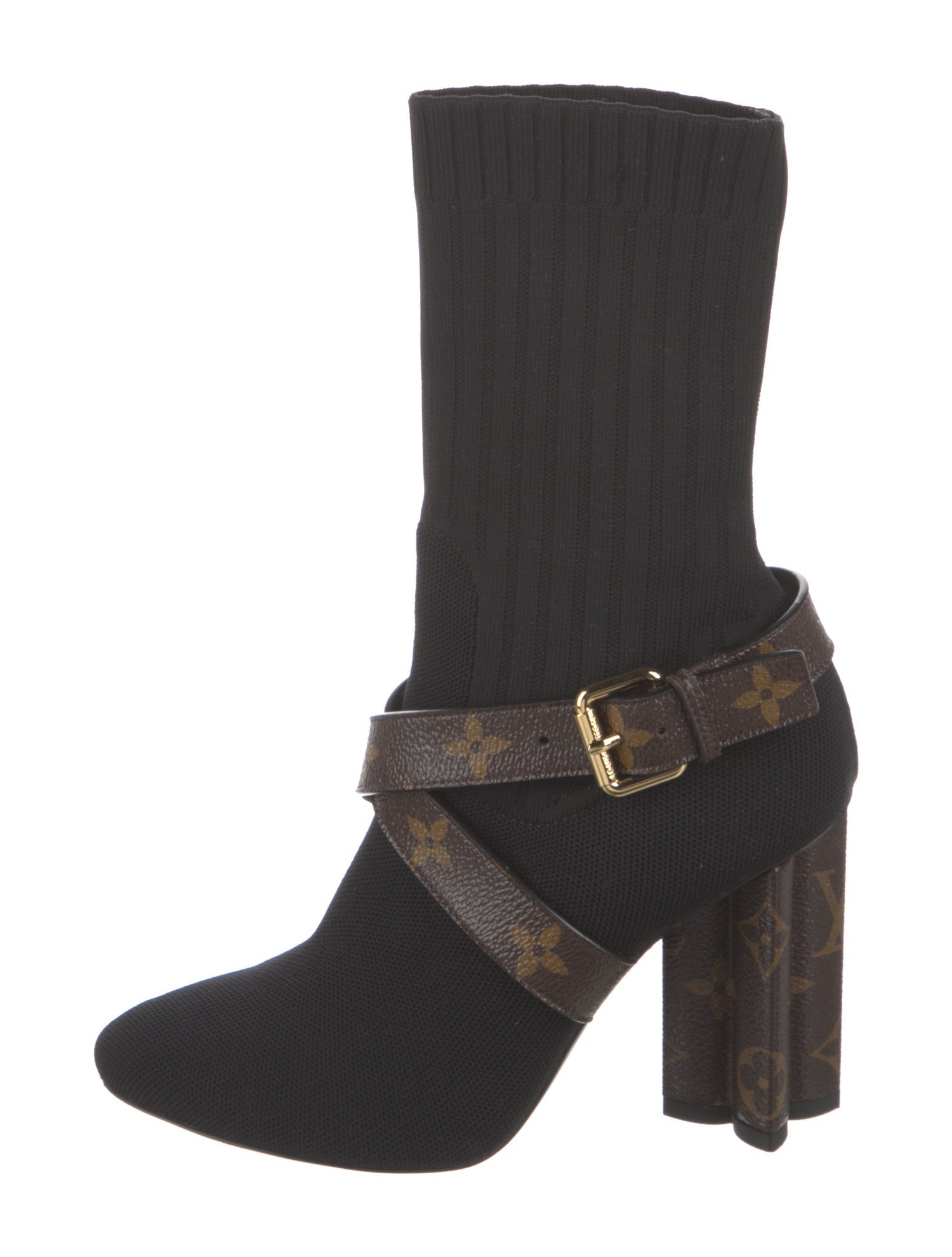 Louis Vuitton Monogram Pattern Boots