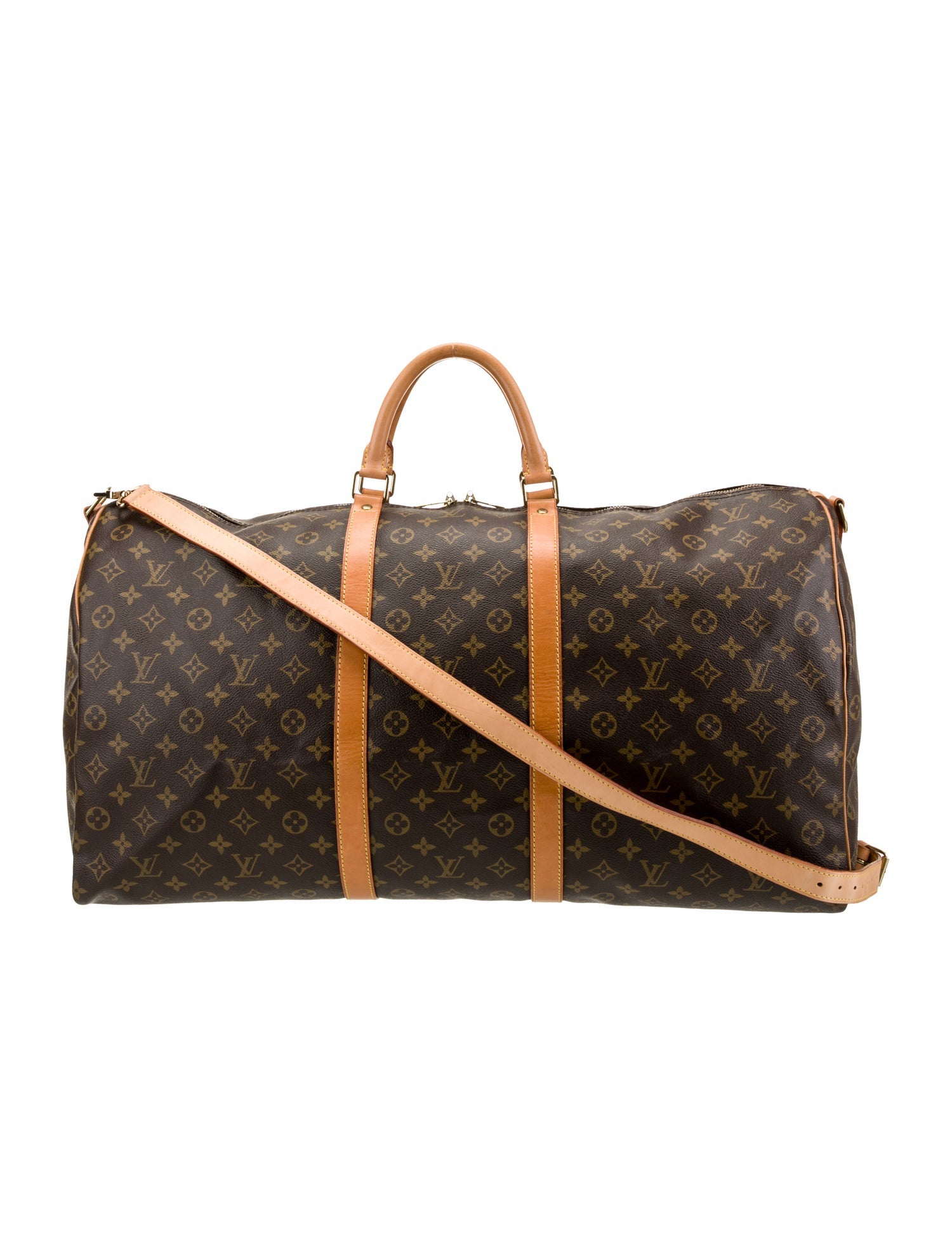 Louis Vuitton LV Monogram Keepall Bandouliere 60 Vintage